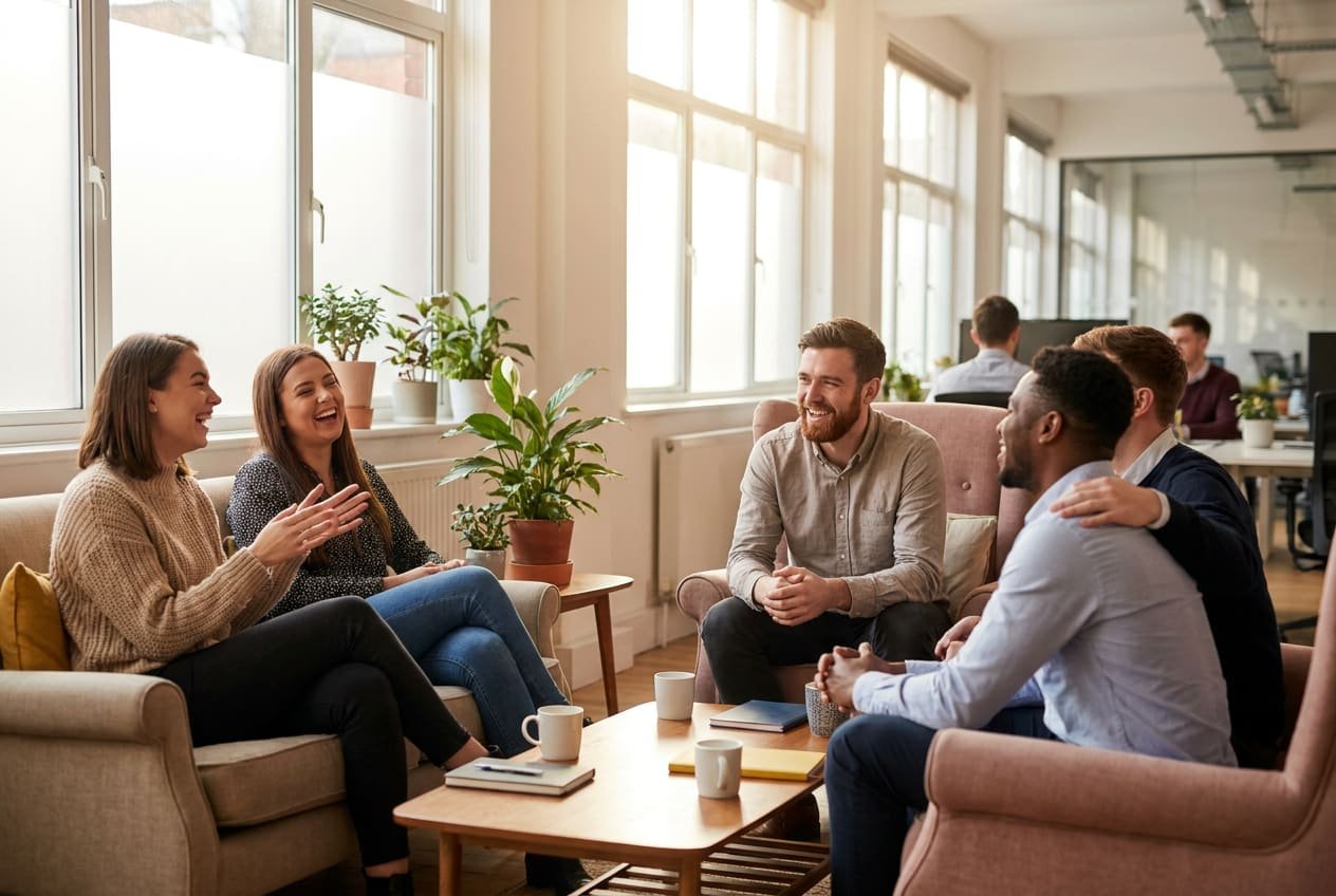 VoxConnectUC team members collaborating